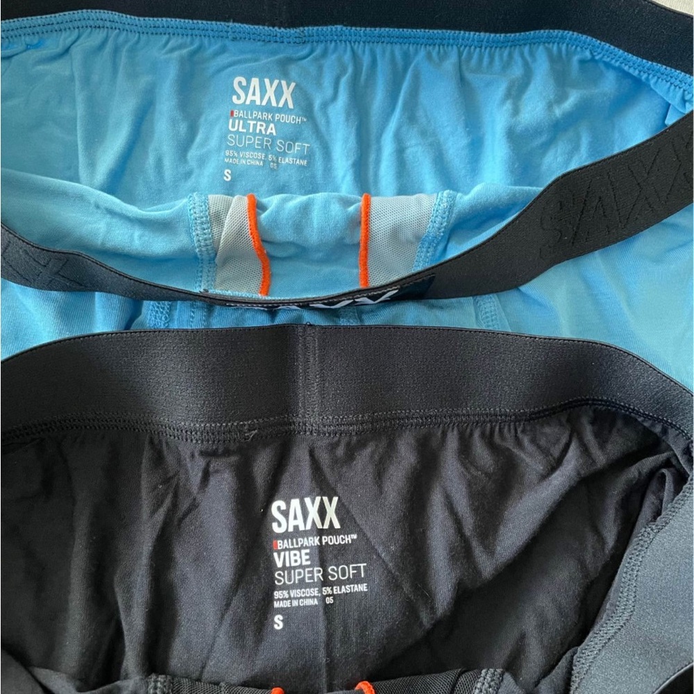SAXX Men's Boxer Briefs - Blue and Black